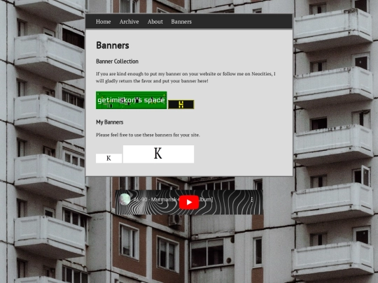 banners screenshot