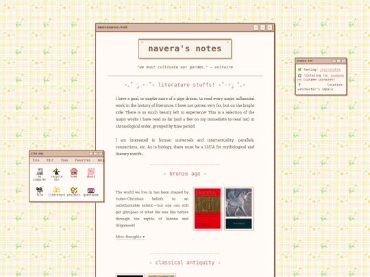 literature screenshot