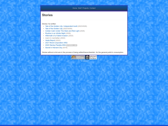 projects/stories screenshot