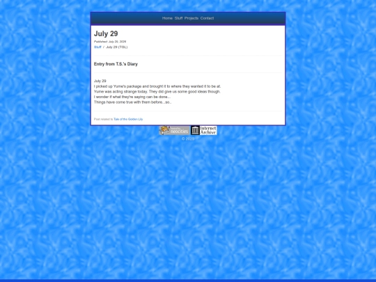 stuff/072926_tgl-july29 screenshot