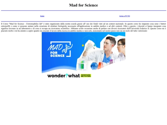 pcto/Mad_for_Science screenshot