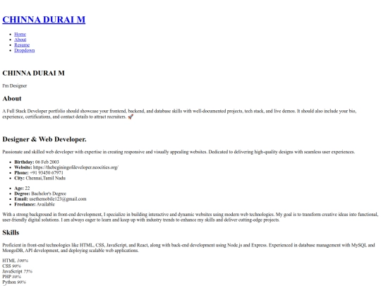 portfolio screenshot