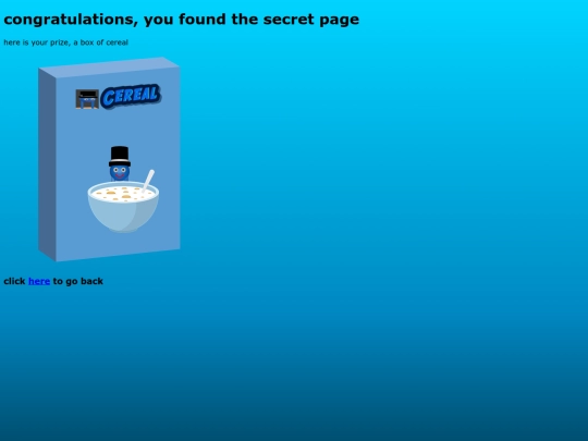 secretpage screenshot