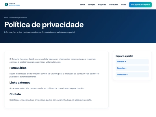 privacidade screenshot