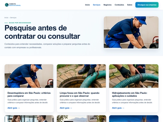 servicos screenshot