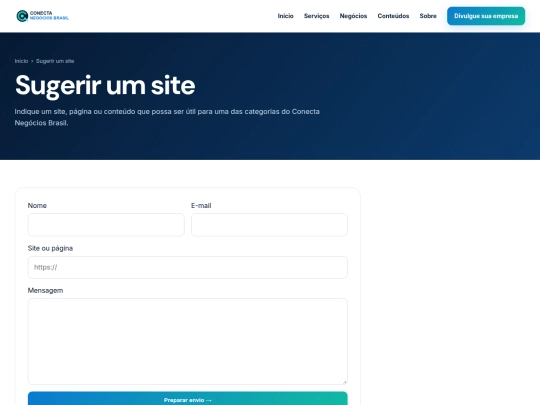 sugerir-site screenshot