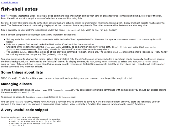 notes/fish screenshot