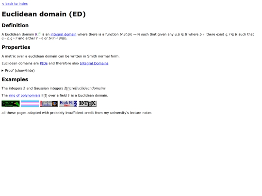 notes/maths/algebra/ring/euclidean-domain screenshot