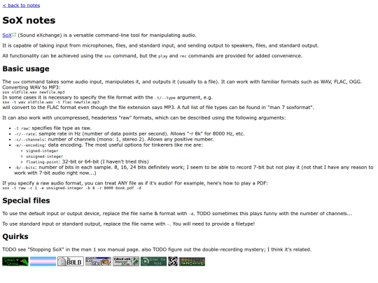 notes/sox screenshot