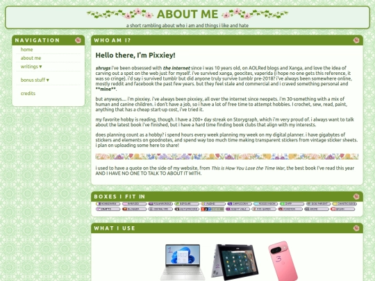 aboutme screenshot