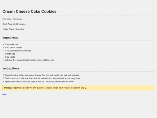 recipe/creamcheesecookies screenshot