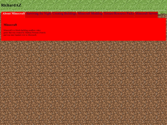 MinecraftAbout screenshot