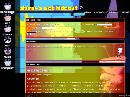 mail screenshot