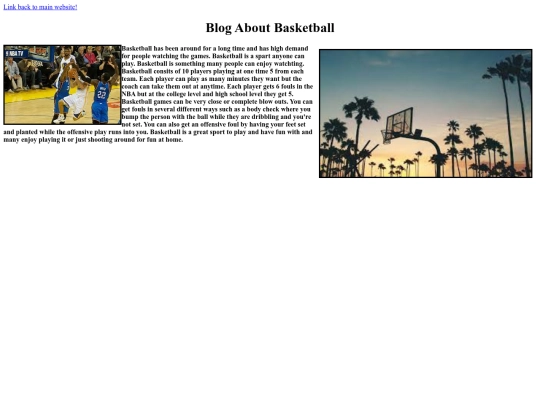 Blogpost screenshot