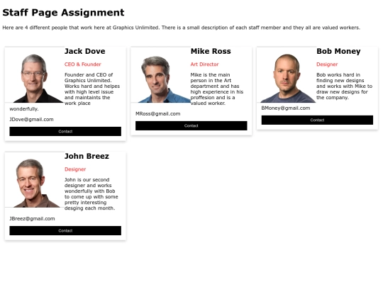 Staff screenshot