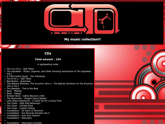 music-collection screenshot