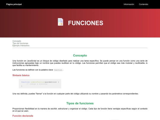 Funciones screenshot