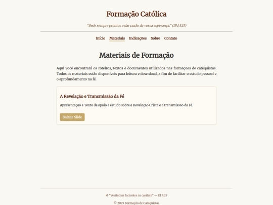 materiais screenshot