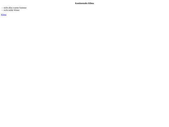 Kontinetales Klima screenshot