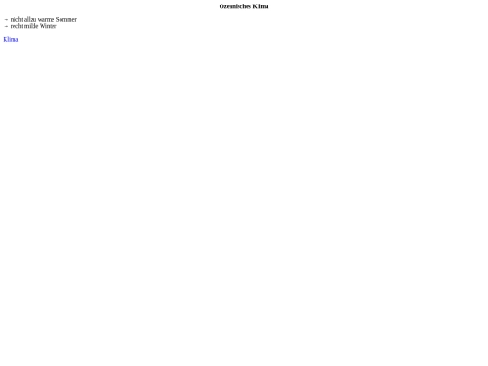 Ozeanisches Klima screenshot