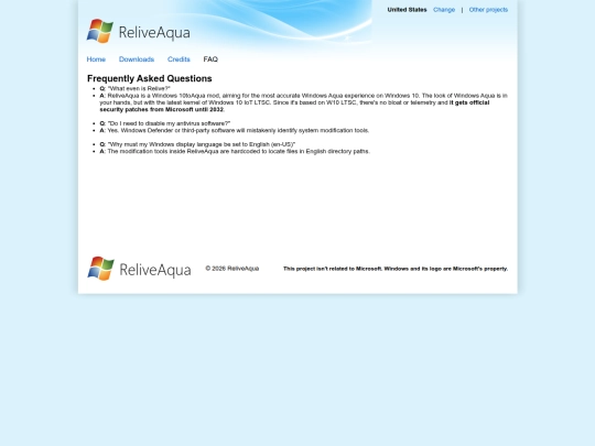 faq screenshot