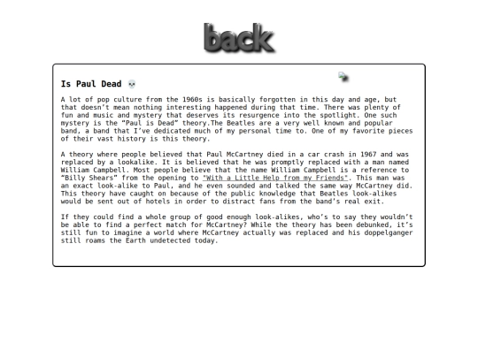 PaulIsDead screenshot