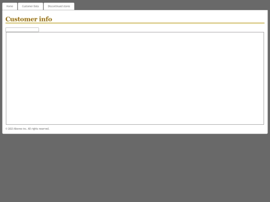 CustomerInfo/Customer screenshot