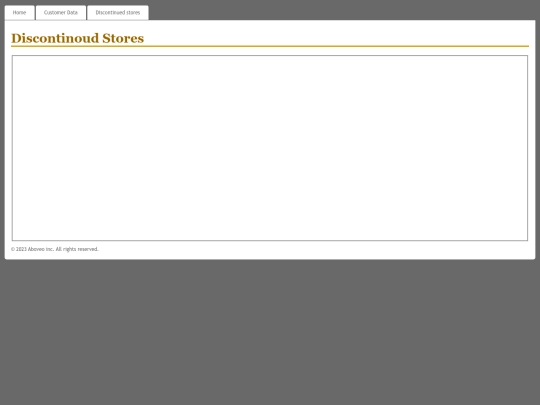 CustomerInfo/discontnued screenshot