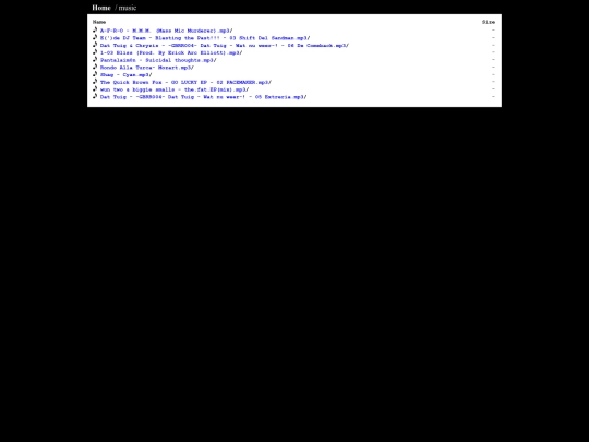 Music/Musiclist screenshot