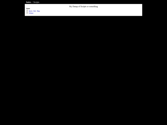 Vault/scripts screenshot