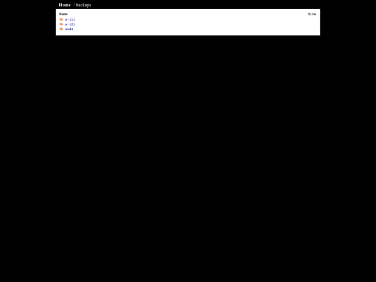 backups screenshot