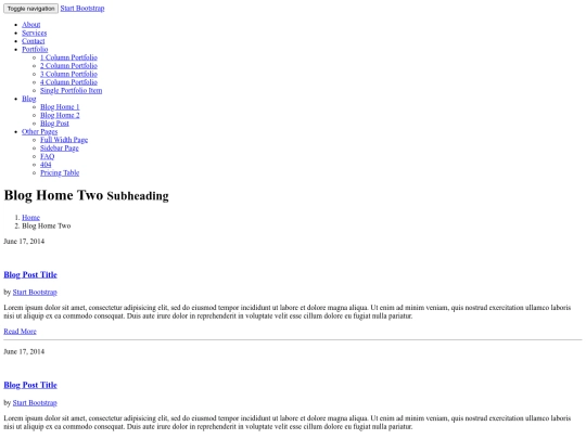 Sober-Bootstrap/blog-home-2 screenshot