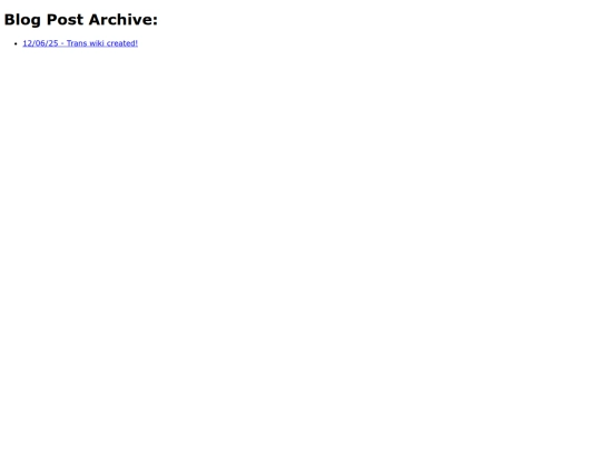 Blog screenshot