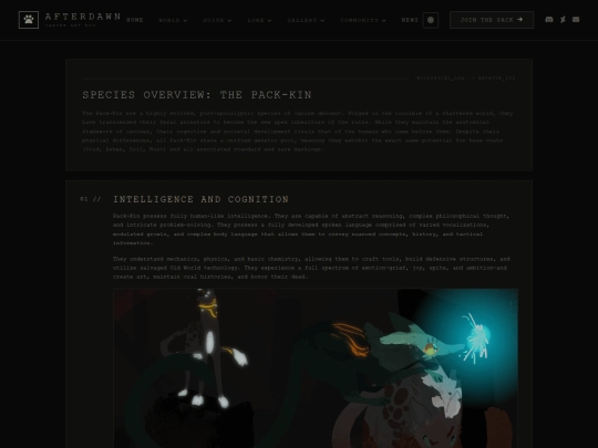 species screenshot