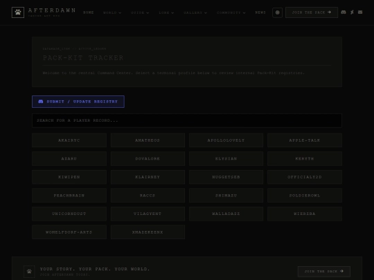 tracker screenshot