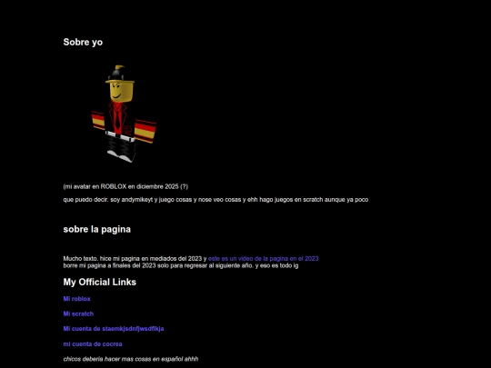español/about screenshot