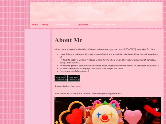 aboutme screenshot