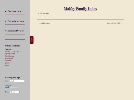 fanfiction/malfoys screenshot