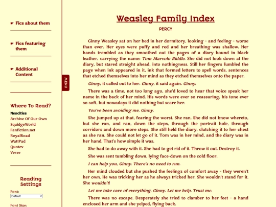 fanfiction/weasleys/ginny-lied screenshot