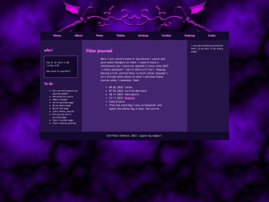 media/movies screenshot