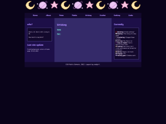 writing screenshot
