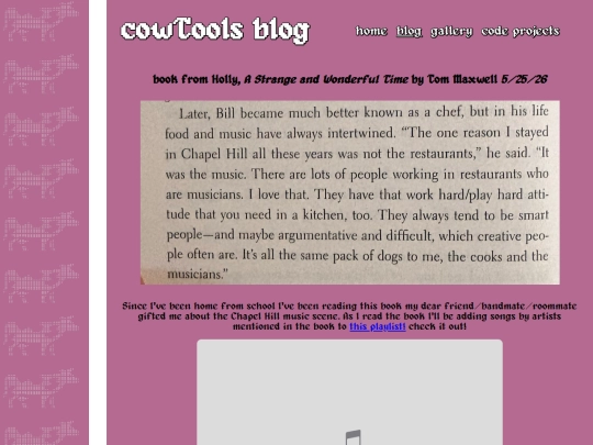 blog screenshot