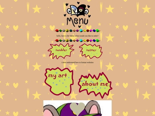 menu screenshot