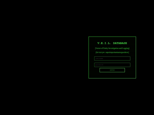 login screenshot