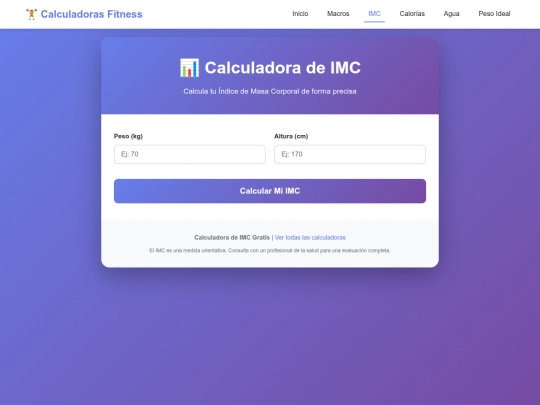 MacroCalculator /calculadora-imc screenshot