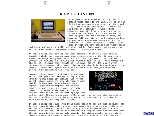 history screenshot