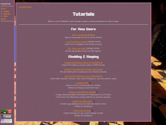 tutorials screenshot