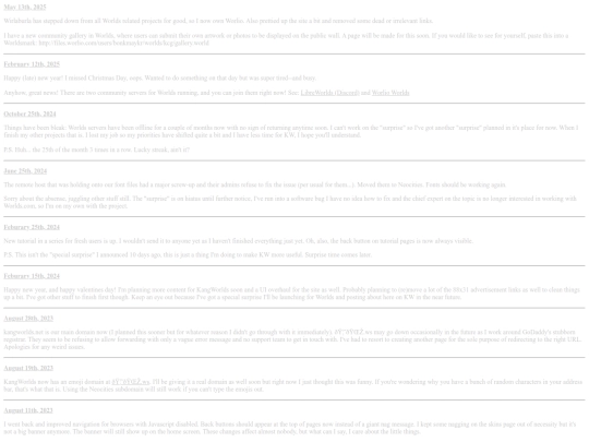 updates screenshot