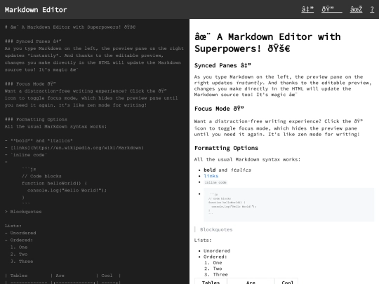 ai/markdown screenshot