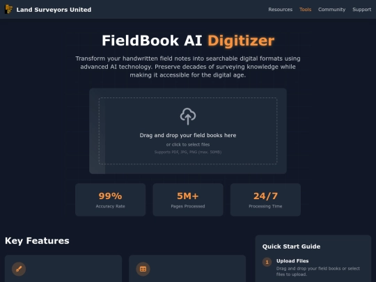 ai/showcase/fieldbook-digitizer screenshot